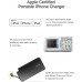 Luxtude 5000mAh Portable Charger for iPhone, Ultra Slim Mfi Apple Certified External Battery Pack Built in Lightning Cable, Fast Charging Power Bank for iPhone 13/12/11 Pro/X/XR/XS Max/10/8/7/6S etc.